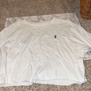 cropped polo shirt